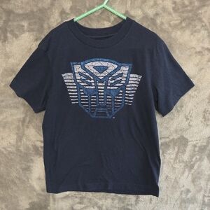 Old Navy Navy Blue Transformer Graphic Kids Tee. Boys Size Small